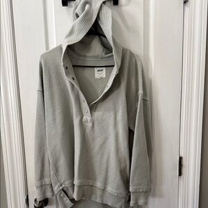 Aerie Sage Green Hooded Sweatshirt